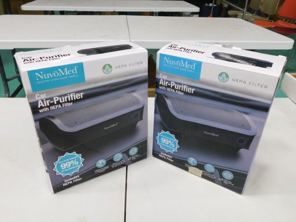 2 NuvoMed Car Air Purifiers with Hepa Filter New in Box (1 of 2)