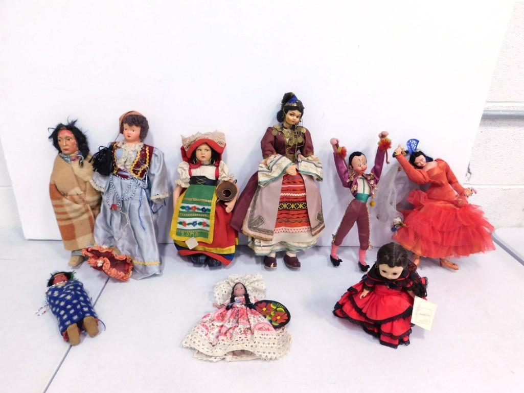 Lot of Dolls incl Native American, Ethnic, Etc (1 of 4)