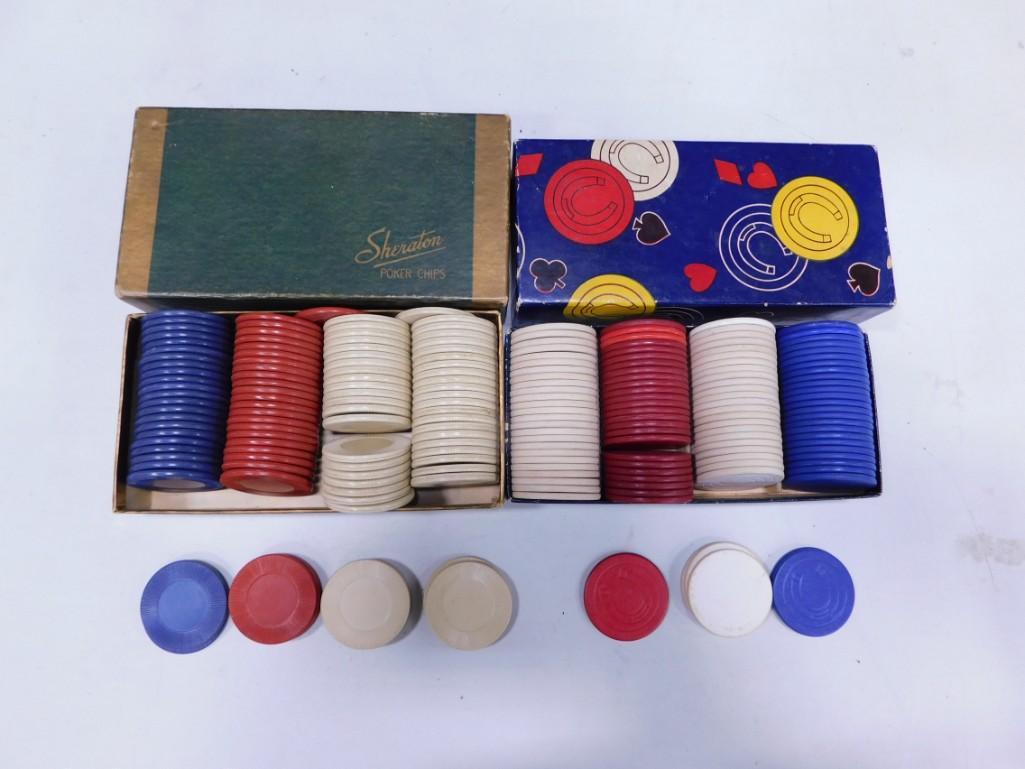 Lot of Vintage Poker Chips: Lot of Vintage Poker Chips