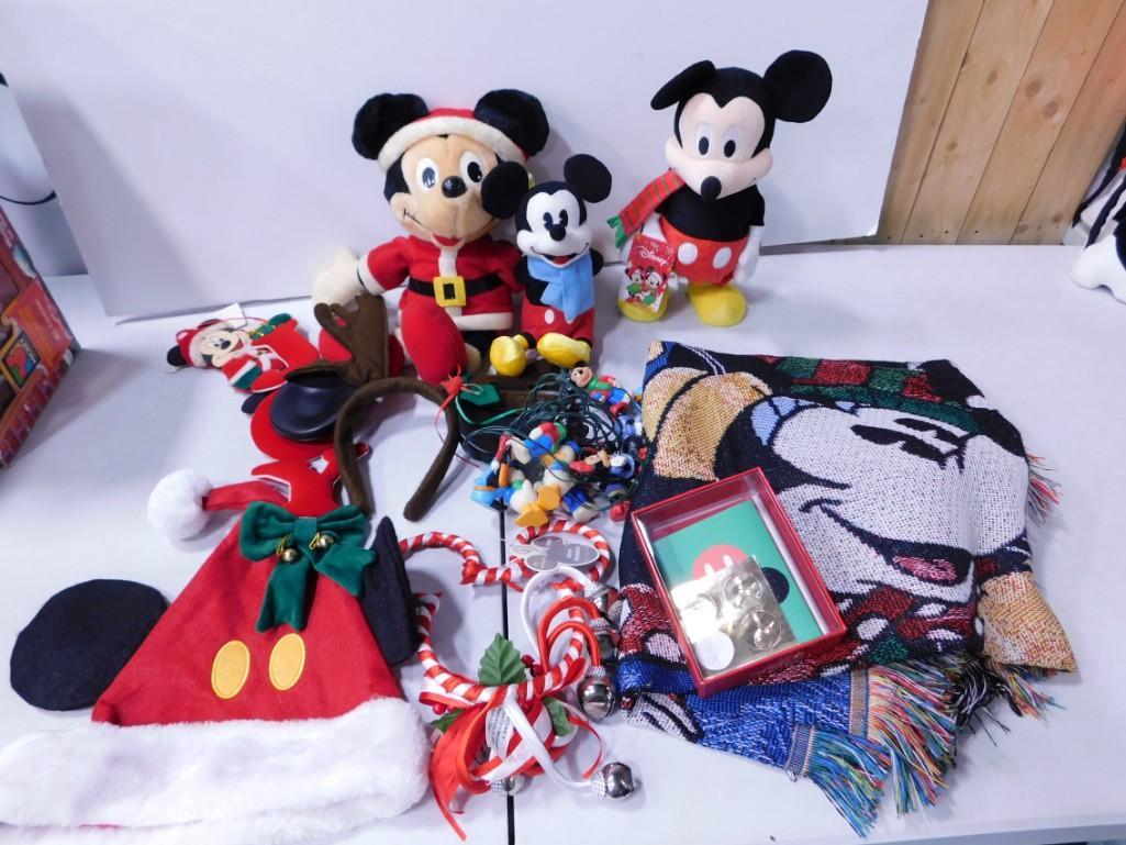 Mickey Mouse Walt Disney Lot including Christmas, plush, blanket, etc. (1 of 6)