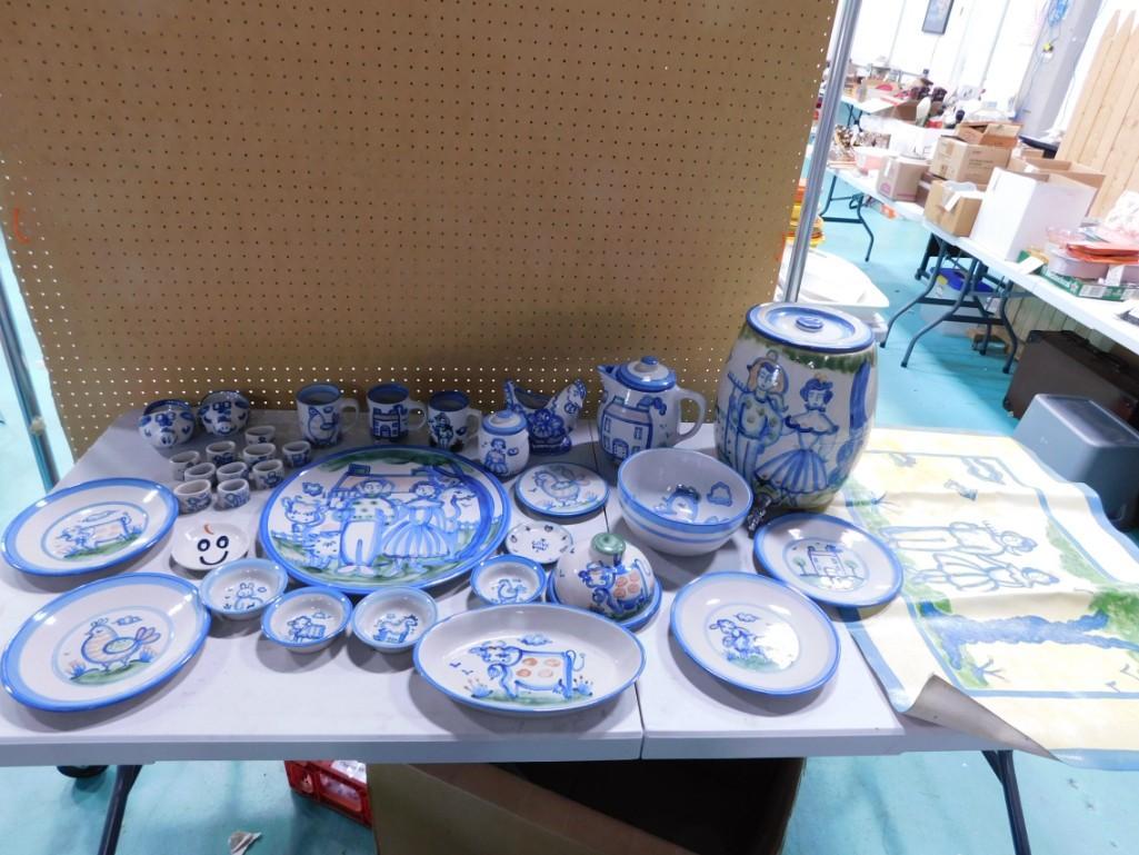 Lot of M.R. Hedley Dishes incl Plates, Cookie Jar, Mugs, Bowls, etc (1 of 10)