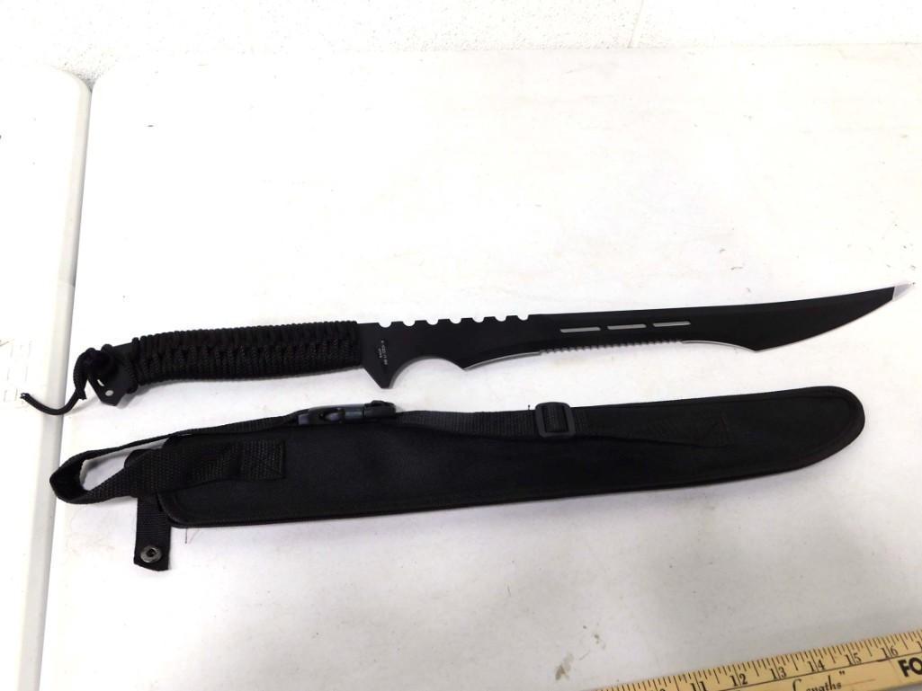Ninja Sword with Canvas Sheath 27": 27" Ninja Sword with Canvas Sheath