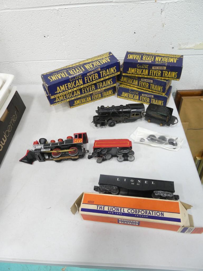 Assorted Train Lot including Lionel 6032, Vintage American Flyer Boxes (boxes only) (1 of 5)