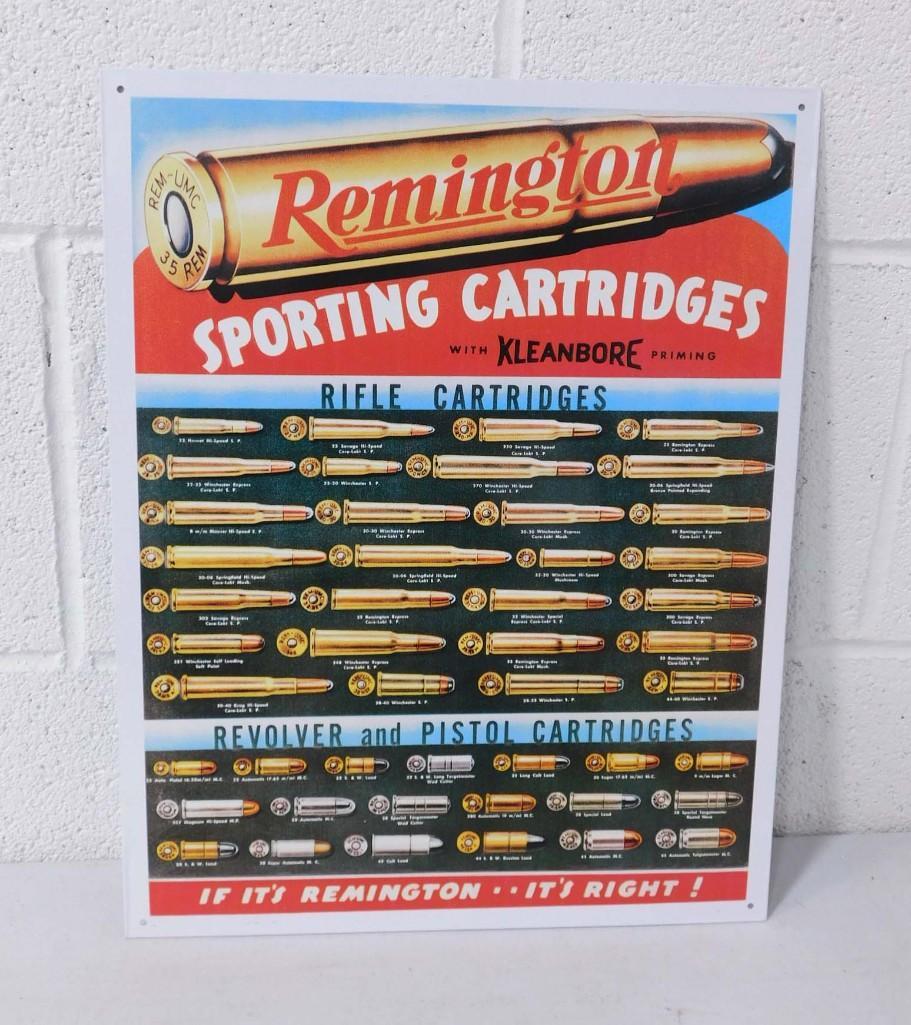 Remington Sporting Cartridges Metal Sign Modern Retro (1 of 3)