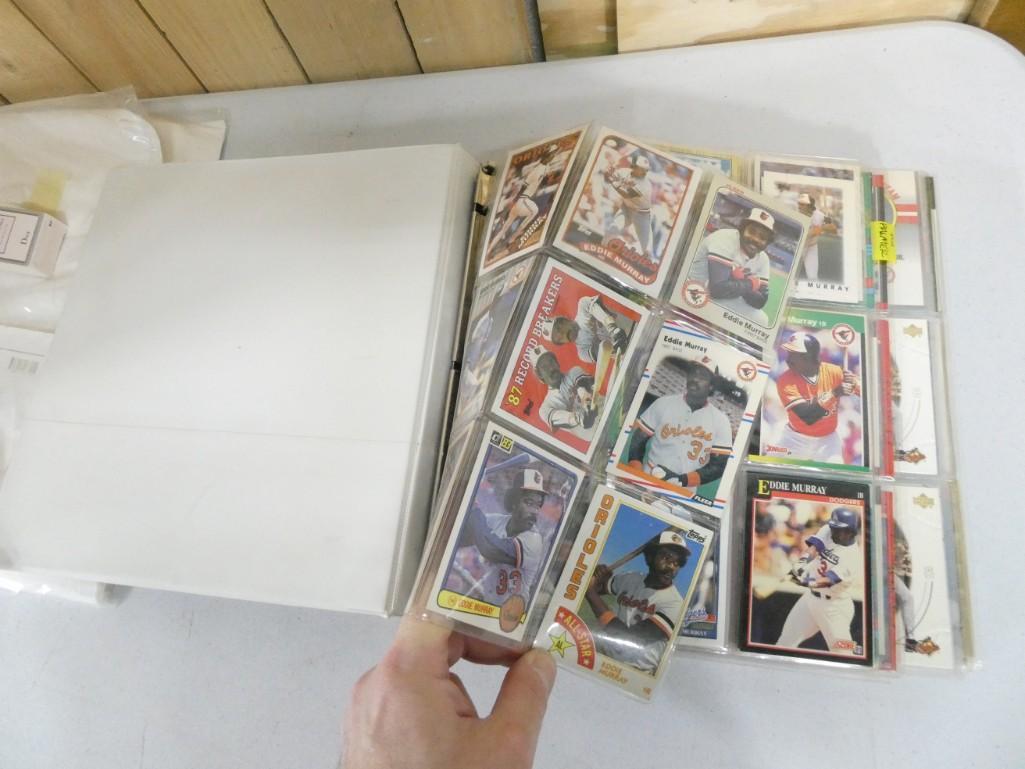 Binder full of Hall of Fame Baseball Players including Eddie Murray, Robin Yount, Dave Winfield, Ozz (1 of 20)