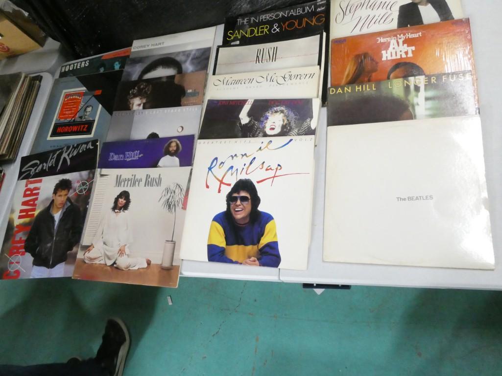 Large Lot of Vinyl Records including The Beatles, Rush, Corey Hart, Dan Hill, Stephanie Mills, etc. (1 of 8)