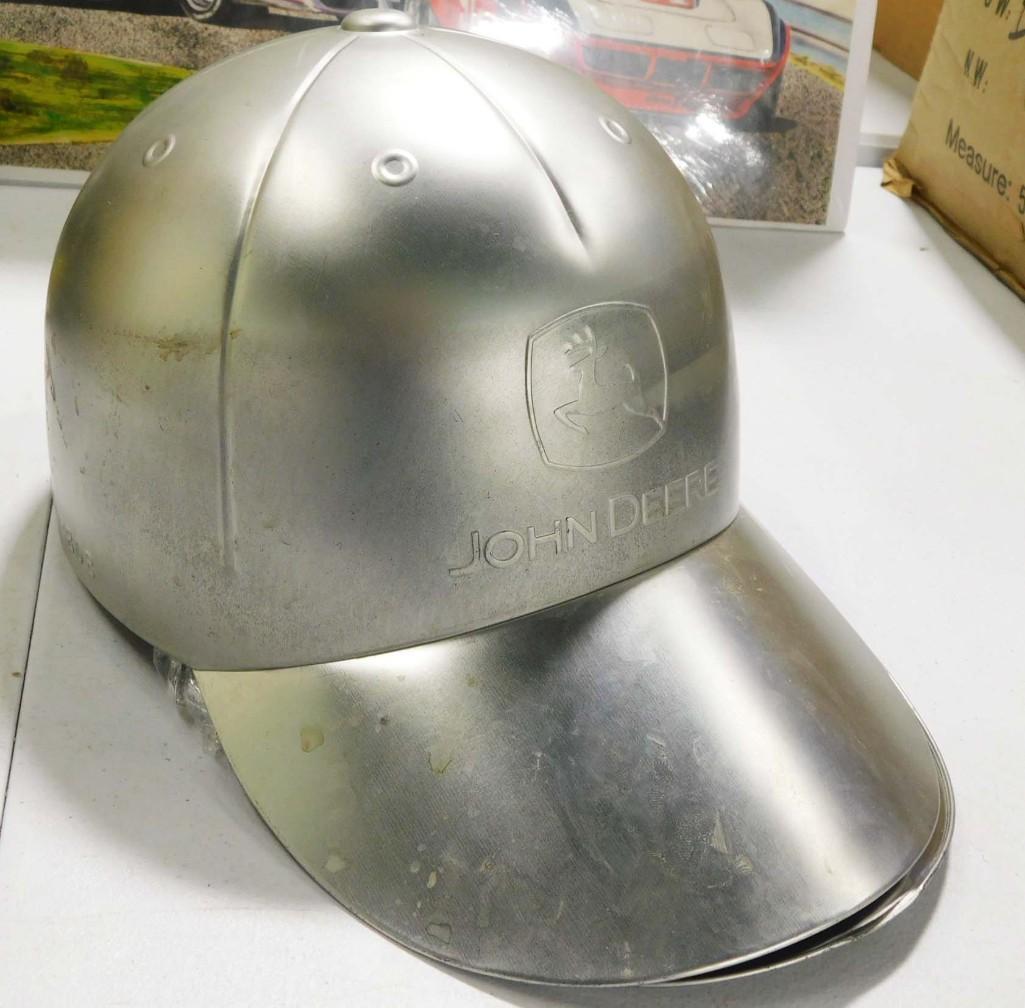 John Deere Metal Hat Protector with a New Cap (1 of 4)
