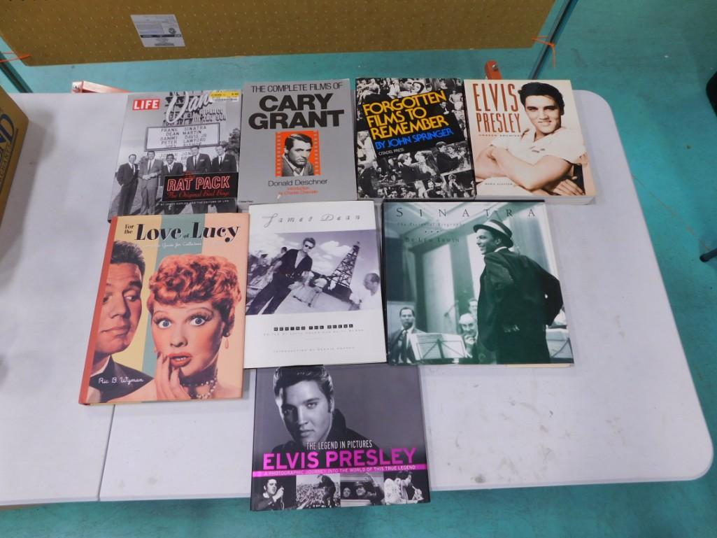 Lot of Books incl Love of Lucy, Cary Grant, Elvis Presley, Frank Sinatra, etc (1 of 3)