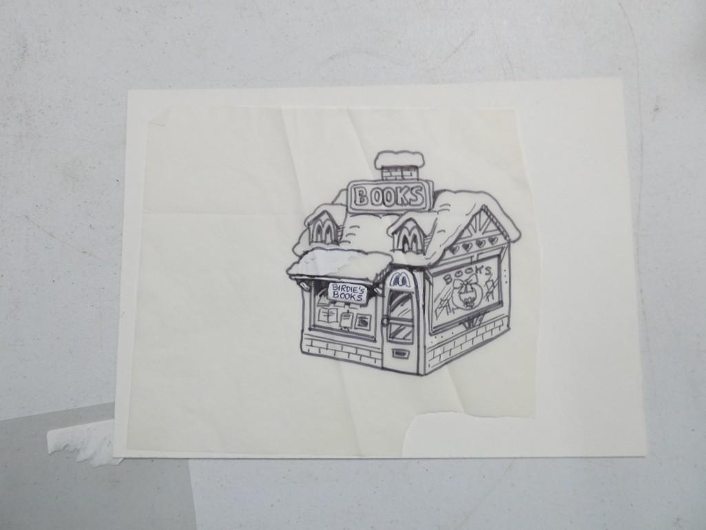 Vintage McDonald's Happy Meal Concept Art - Birdie's Books: Vintage McDonald's Happy Meal Concept Art - Birdie's Books This is original art, but no paperwork. The white out appears to be part of it. A cool piece of McDonald's History!