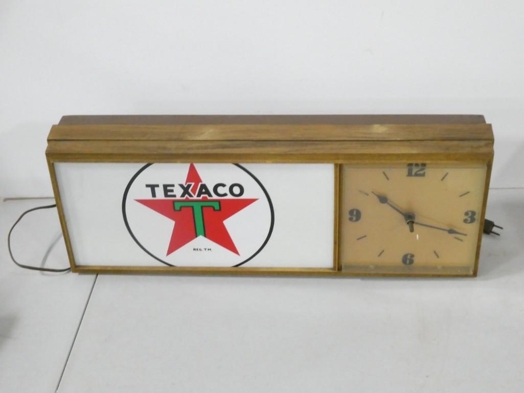 Vintage Texaco Advertising Clock / Sign (1 of 4)