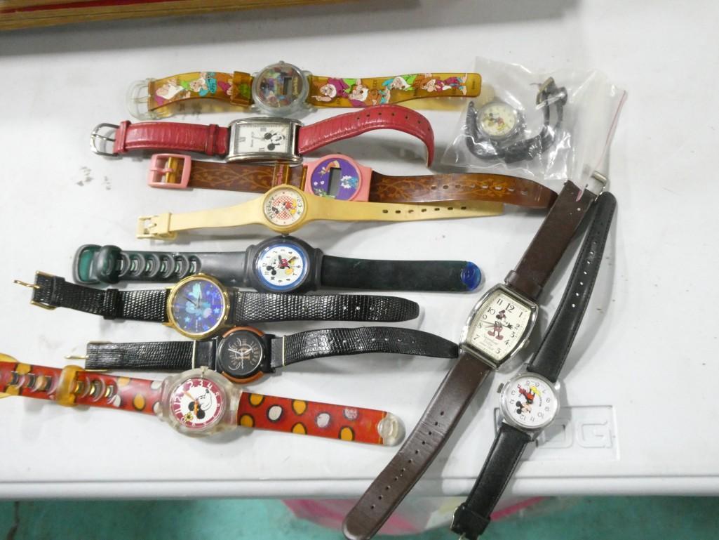 Lot of Mickey Mouse and Walt Disney Watches (1 of 9)