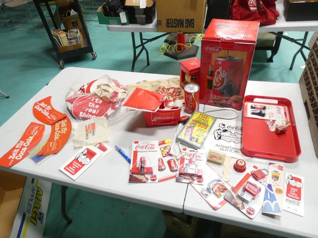Large Coca Cola Lot including Ephemera, Cookie Jar, Magnets, Place mats, Bags, etc. (1 of 7)