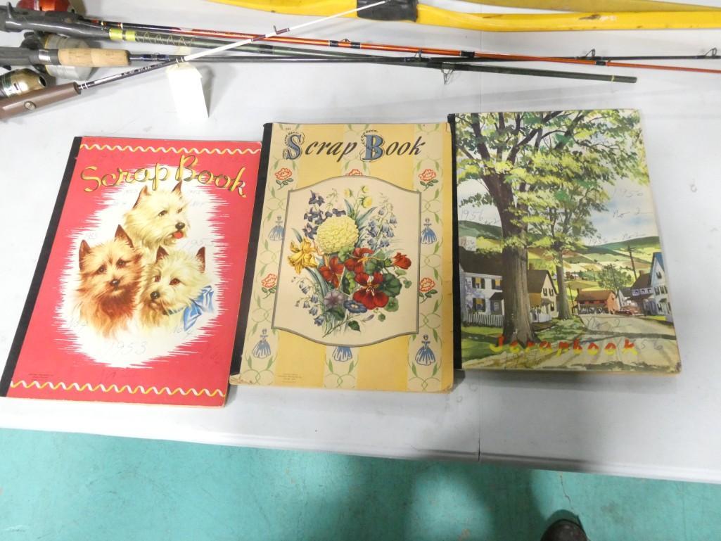 3 Scrapbooks full of old newspaper and magazine clippings - many movie stars, etc. (1 of 12)