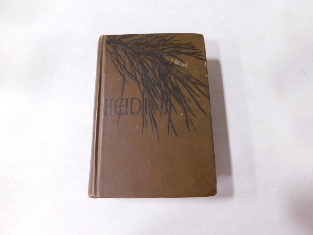 Louis Brooks Book Heidi - Translated from the German of Johanna Spyri: Louis Brooks Book Heidi - Translated from the German of Johanna Spyri - this may be a first edition from what we can see. Copyright 1884.