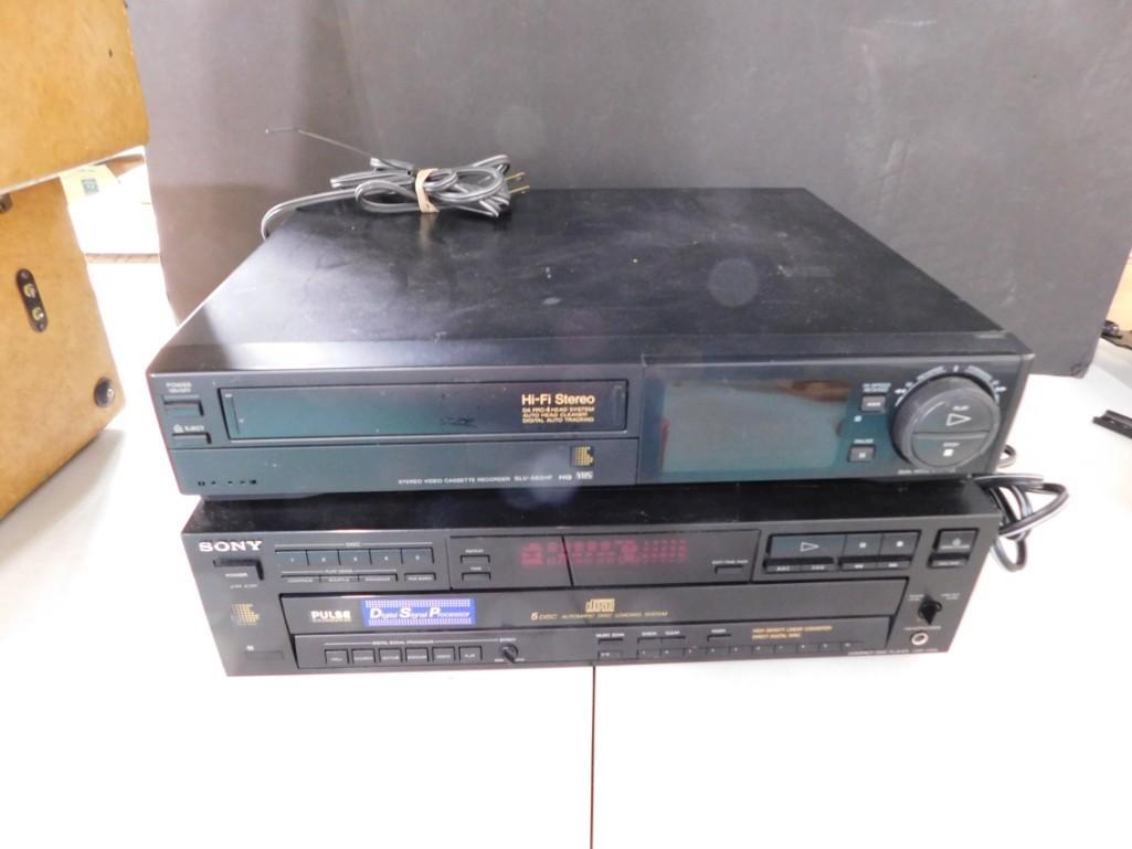 Sony 5 Disc Changer Component and 4 Head VCR (1 of 3)
