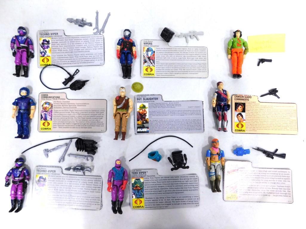 9 Vtg 1980s GI Joe 3 3/4" Figures Lot (1 of 5)