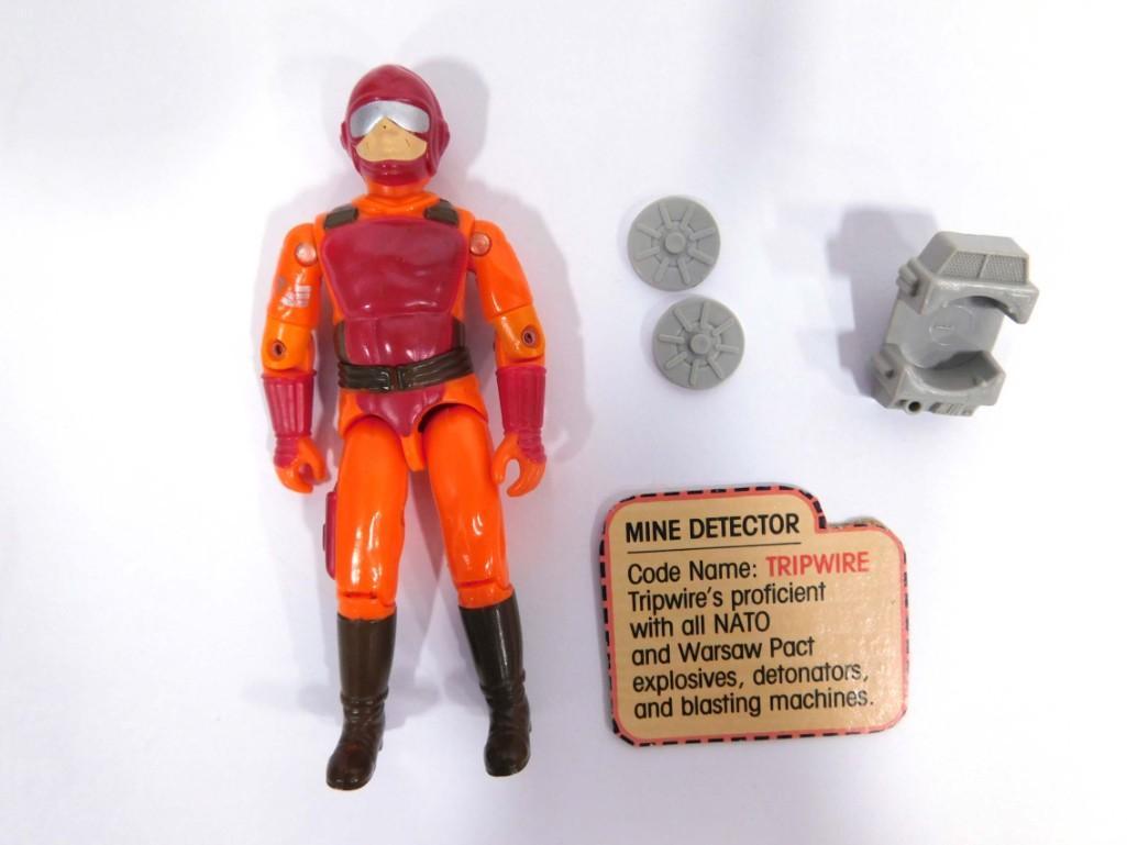 Vtg 1985 GI Joe Tripwire Listen N Fun 3.75" Figure w/ Accessories.  Hasbro (1 of 3)