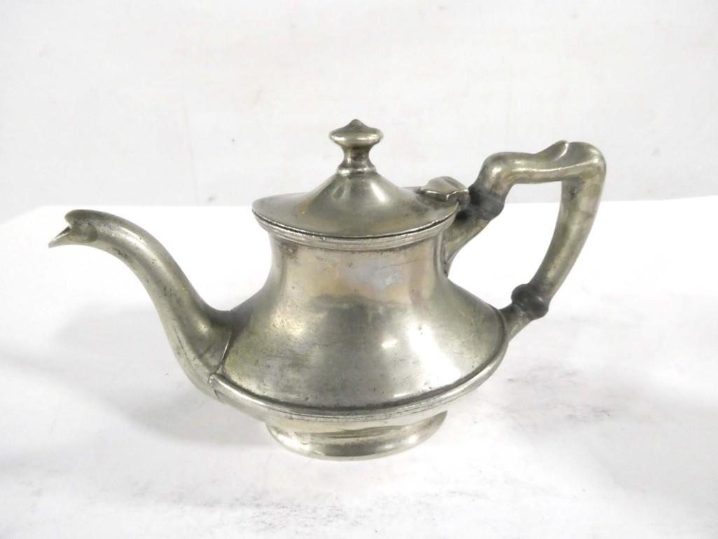 Wallace Silver Soldered Individual Teapot; Northern Pacific Railroad Auction