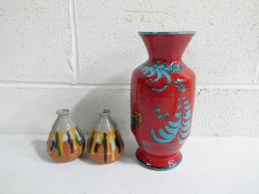 Large Italian Urn and 2 Small Puerto Rican Pots by Jose Flores Los Trinos (1 of 6)