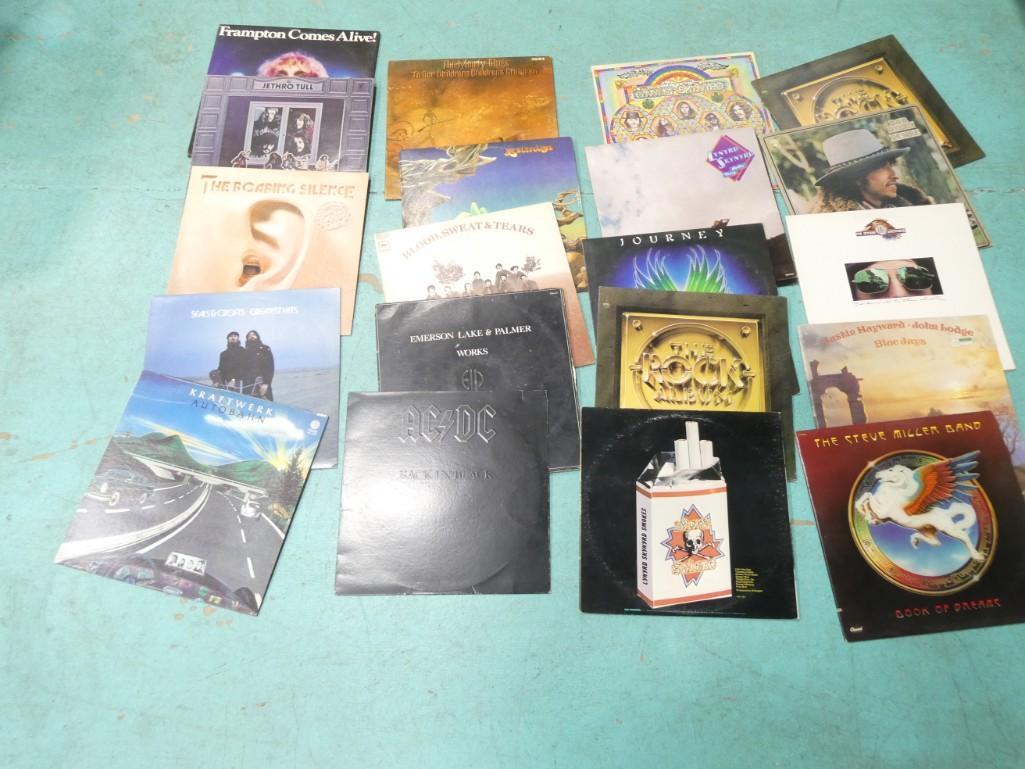 Lot of Vinyl Record Albums including Jethro Tull, Manford Mann, Kraftwerk, AC/DC, ELP, (1 of 4)