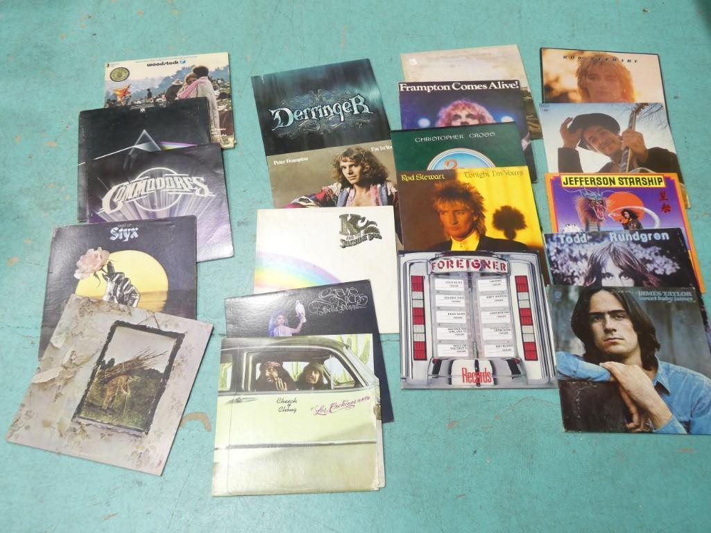 Lot of Vinyl Record Albums including Pink Floyd, Derringer, Woodstock, Bob Dylan (1 of 4)