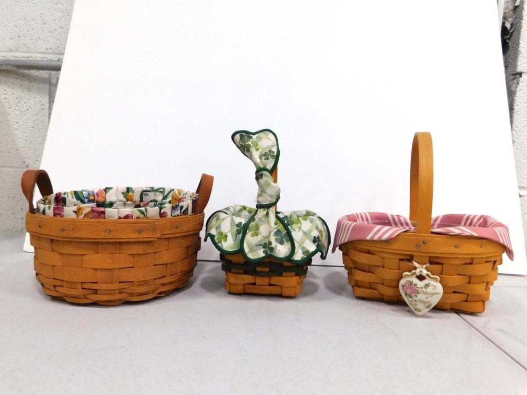 3 Longaberger Baskets with Inserts (1 of 5)