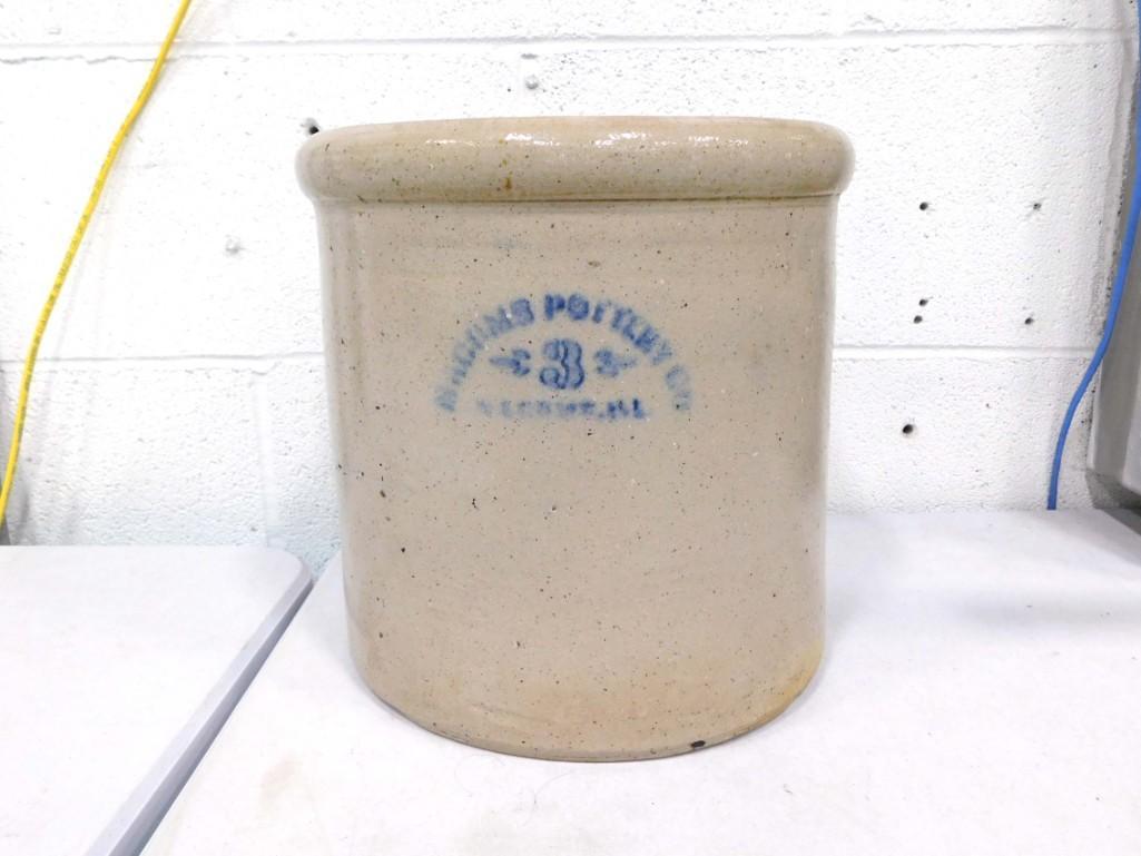 Macomb Pottery 3 Gallon Stoneware Crock: Macomb Pottery 3 Gallon Stoneware Crock