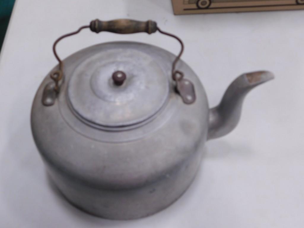 Early 1900's Metal Tea Kettle (1 of 6)
