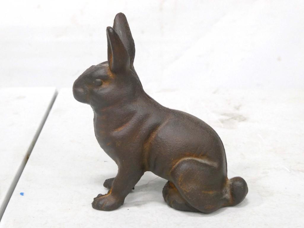Cast Iron Bank Bunny Rabbit (1 of 7)