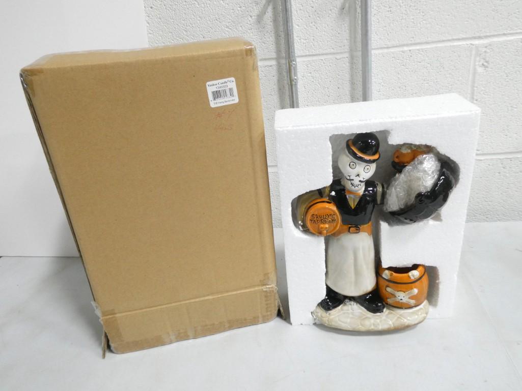 Yankee Candle Co Halloween Skully's Taproom Candle Holder: Yankee Candle Co Halloween Skully's Taproom Candle Holder in original box