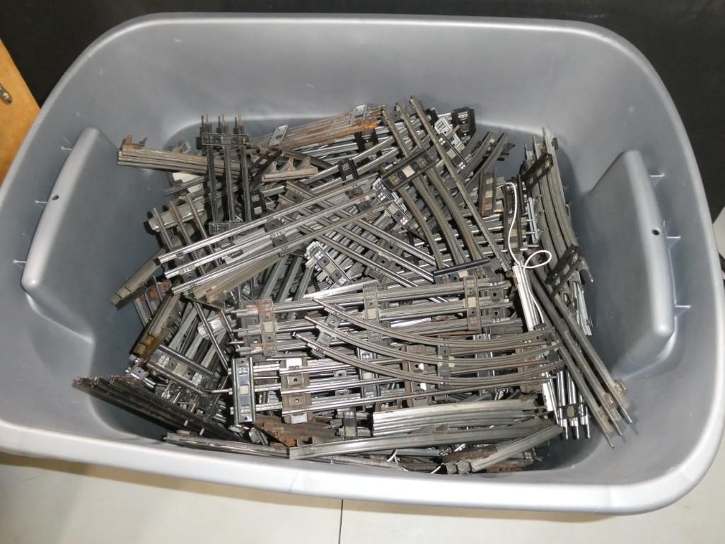 Large Bin of O Scale Model Railroad Train Track (1 of 4)