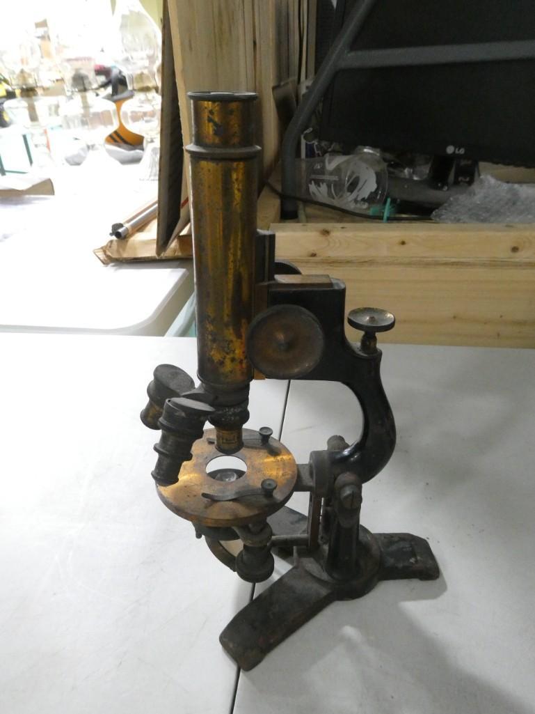 Antique Bausch & Lomb Brass Microscope (1 of 5)