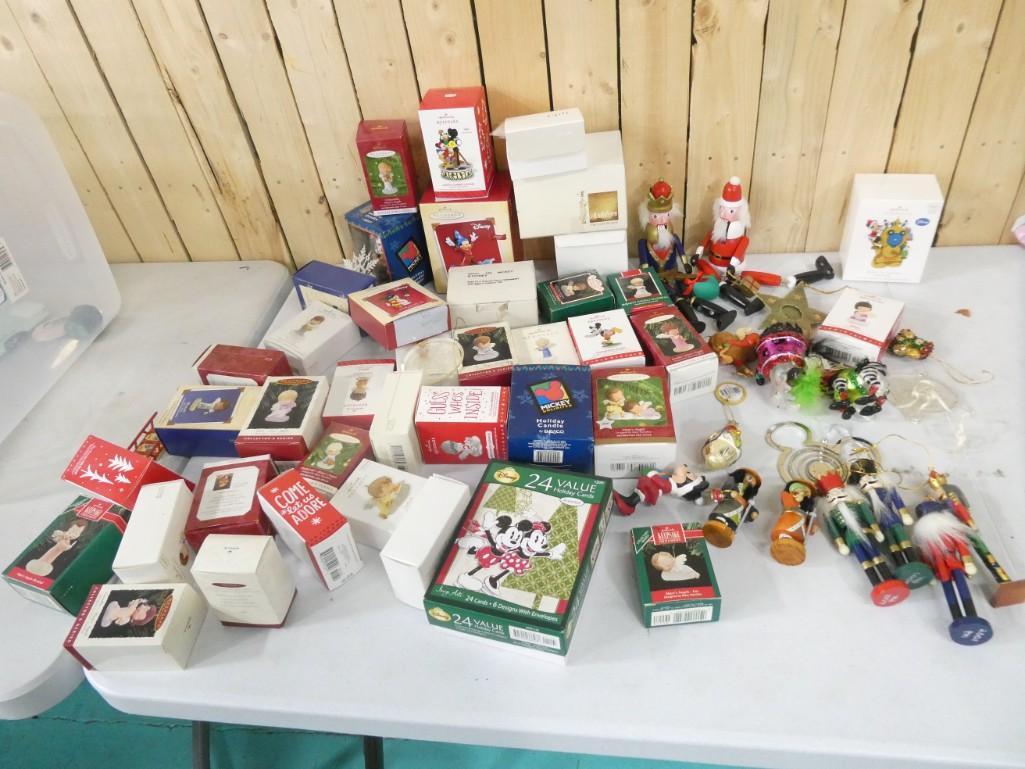 Huge Lot of Christmas Ornaments incl Disney, Hallmark Keepsake Ornaments, Nutcracker Ornaments, etc (1 of 9)