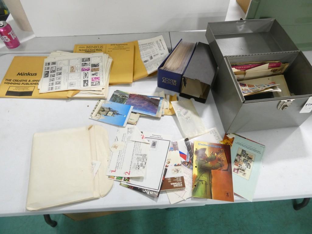Huge Ephemera Lot of Misc Stamps, Books, Postcards, Etc.  Includes World Stamps (1 of 13)