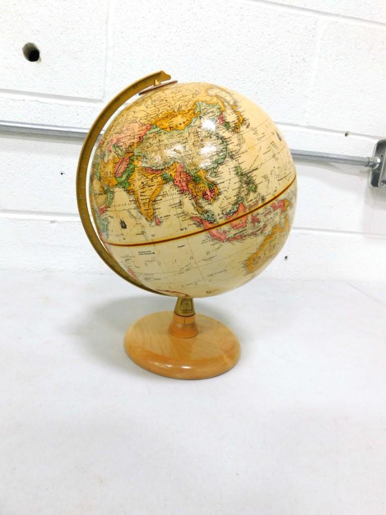 Globe on a Wood Base: Globe on a Wood Base