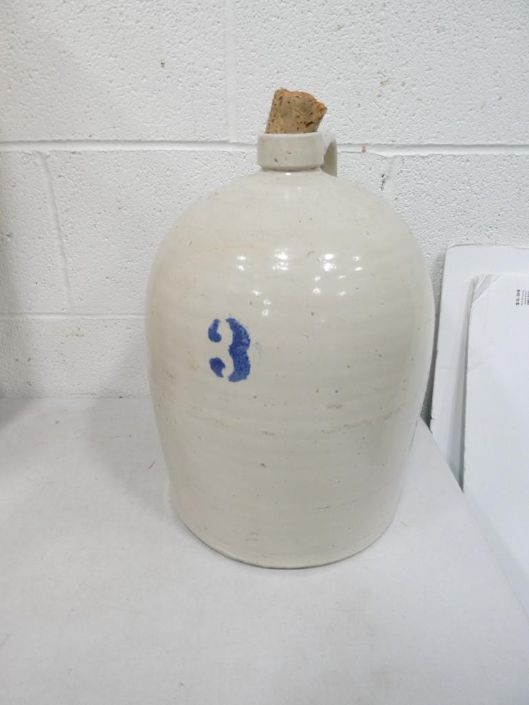 3 Gallon Crock / Jug with a cork (1 of 5)