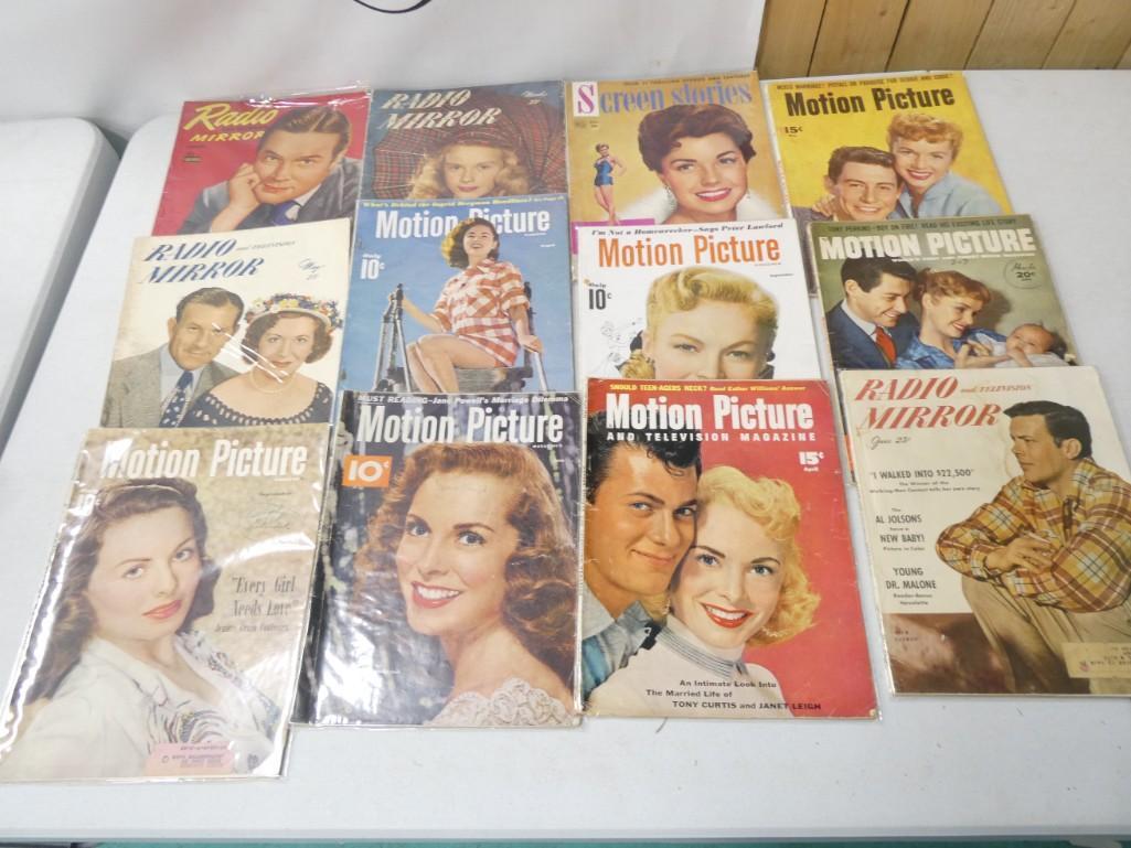 Vintage Movie Magazines incl 1940s and 1950s incl Motion Picture, Radio Mirror, Screen Stories, etc: Vintage Movie Magazines incl 1940s and 1950s incl Motion Picture, Radio Mirror, Screen Stories, etc