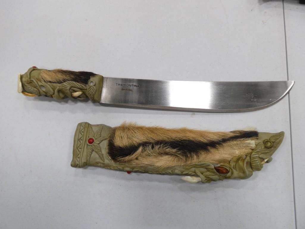 Decorative Knife Tramontina Brazil with Sheath (1 of 5)