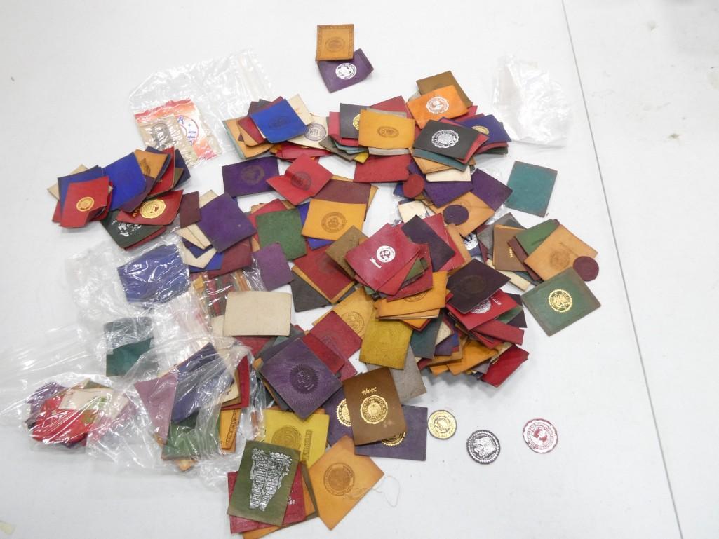 Large Lot of Leather Patches from Universities , etc (1 of 9)