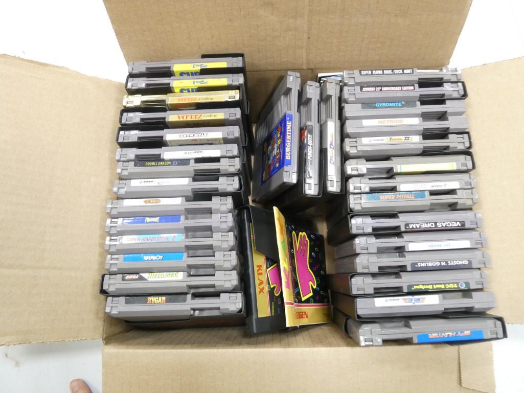 Lot of NES Nintendo Games incl Zelda both Gold and Gray Cases, Gauntlet 2, Double Dragon (1 of 6)