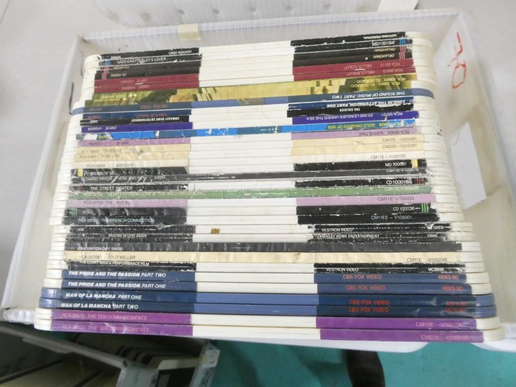 Bin of Laser Discs Capacitance Electronic Disc System Discs incl The French Connection, The 10 Comma (1 of 6)