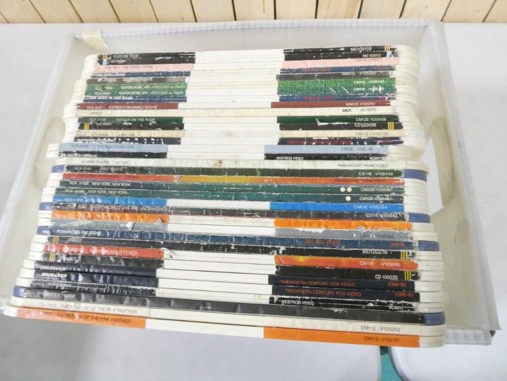 Bin of Laser Discs Capacitance Electronic Disc System Discs incl Pink Panther, Romancing the Stone, (1 of 5)