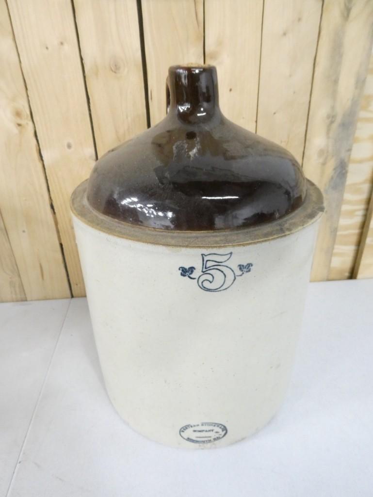 Western Stoneware Company 5 Gallon Jug Monmouth, Illinois (1 of 5)