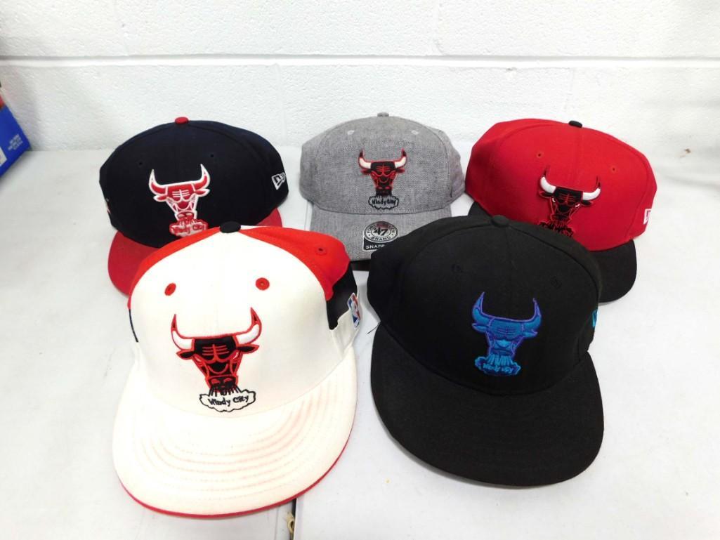 Chicago Bulls Caps or Hats: Chicago Bulls Caps or Hats Condition: appear new but may have been worn