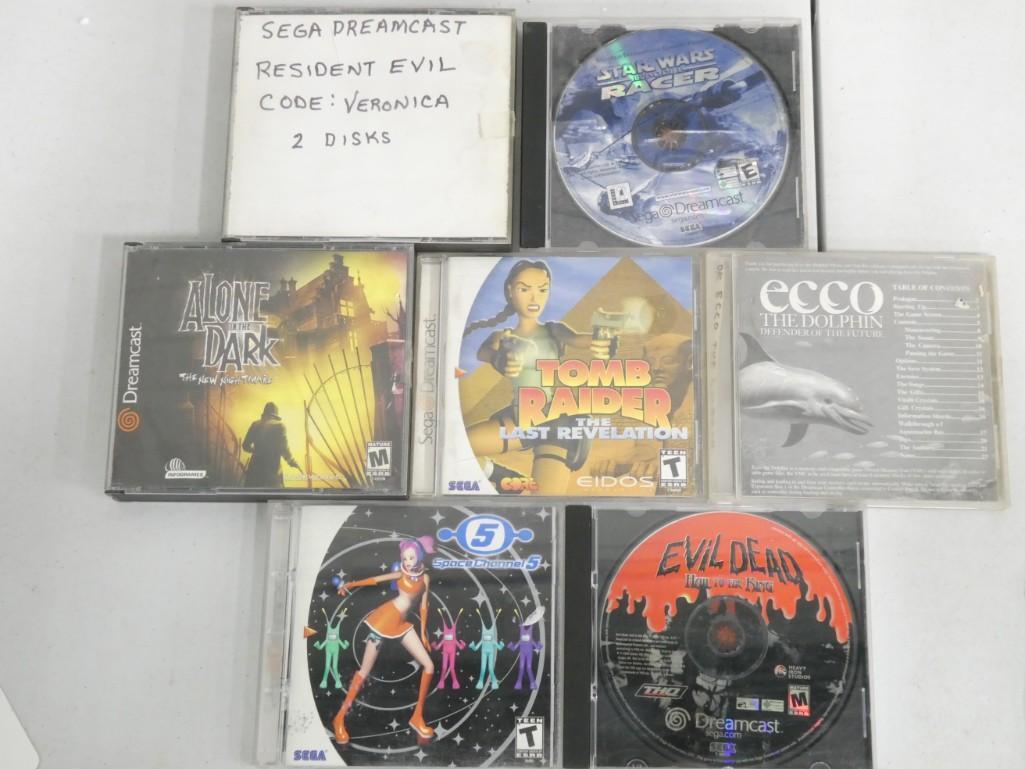 Sega Dreamcast Video Games incl Alone in the Dark, Evil Dead, Tomb Raider the Last Revelation, (1 of 7)