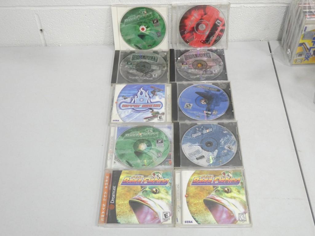 Lot of Sega Dreamcast Video Games incl Rippin Riders, Airforce Delta, Speed Devils, (1 of 2)