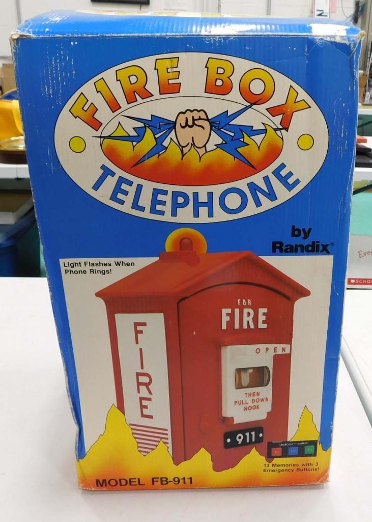Fire Box Telephone by Randix Model FB-911 in Original Box (1 of 3)