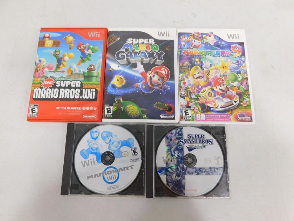 Nintendo Wii Games incl Super Mario Bros Wii, Super Mario Galaxy, (1 of 1)