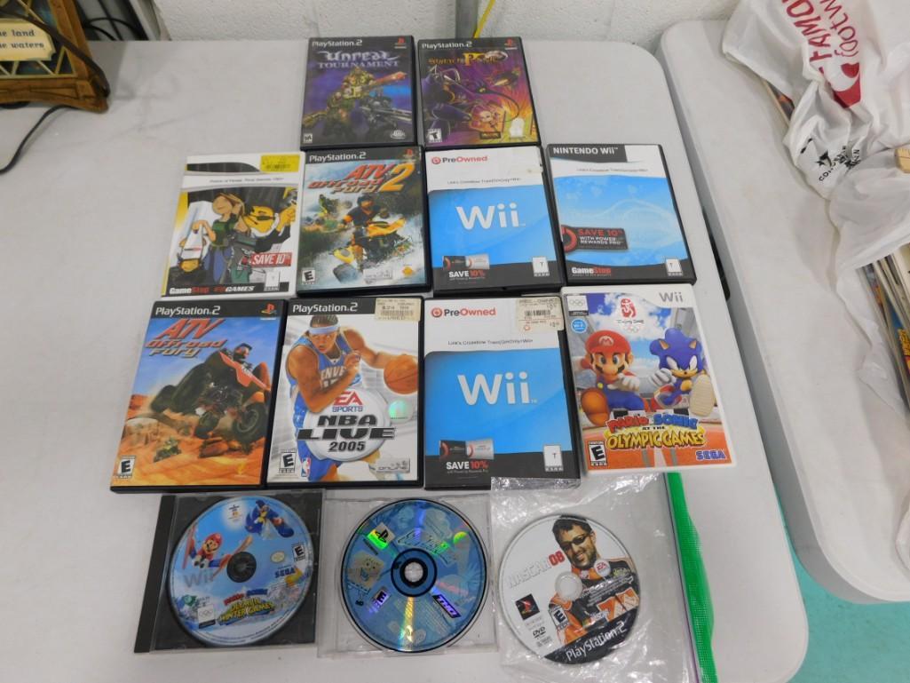Assorted Video Game Lot including PS2, Wii,  - Mario & Sonic Olympic Games, Unreal Tournament (1 of 3)