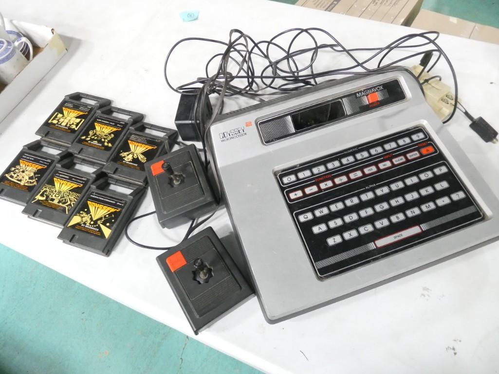 Magnavox Odyssey 2 with Cartridges, Power Cord, RF Switch, 2 Joysticks, 6 Games (1 of 6)